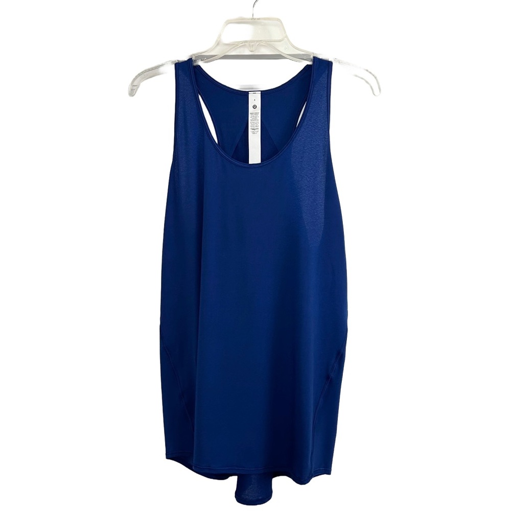 NWT Lululemon Women’s Blue Racerback Pleated Tank Top